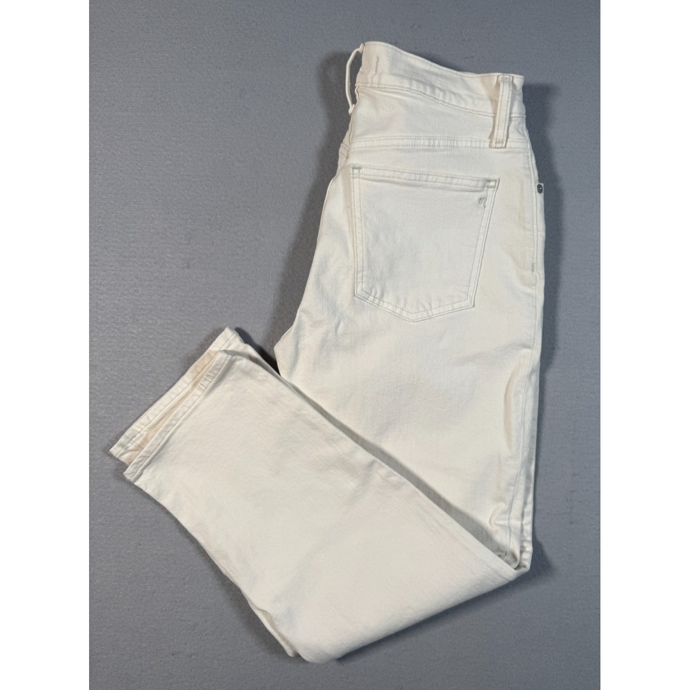 Madewell Women's The Perfect Vintage Straight Jean - White - Size 28P - Canvas